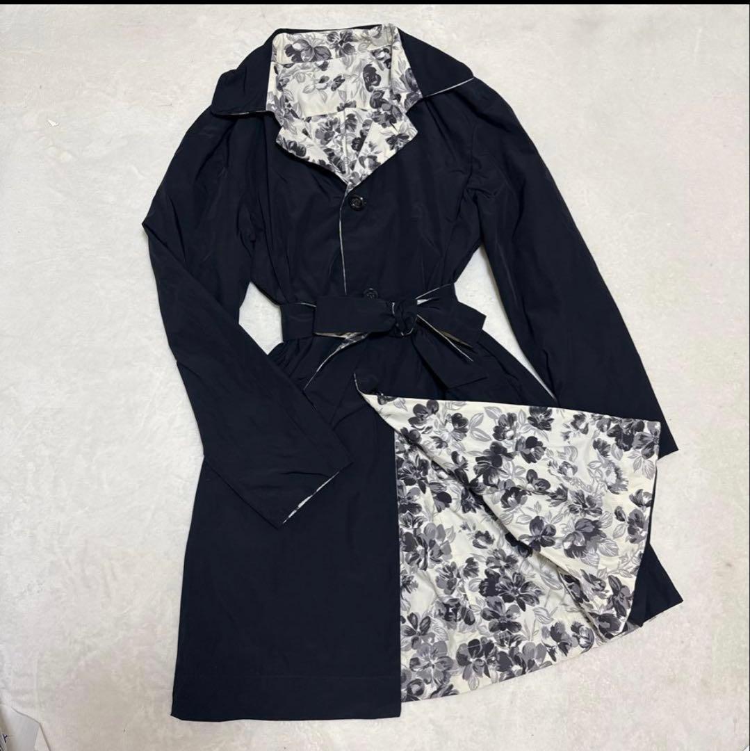 【美品】マックスマーラ 2wayリバーシブルトレンチコート 38