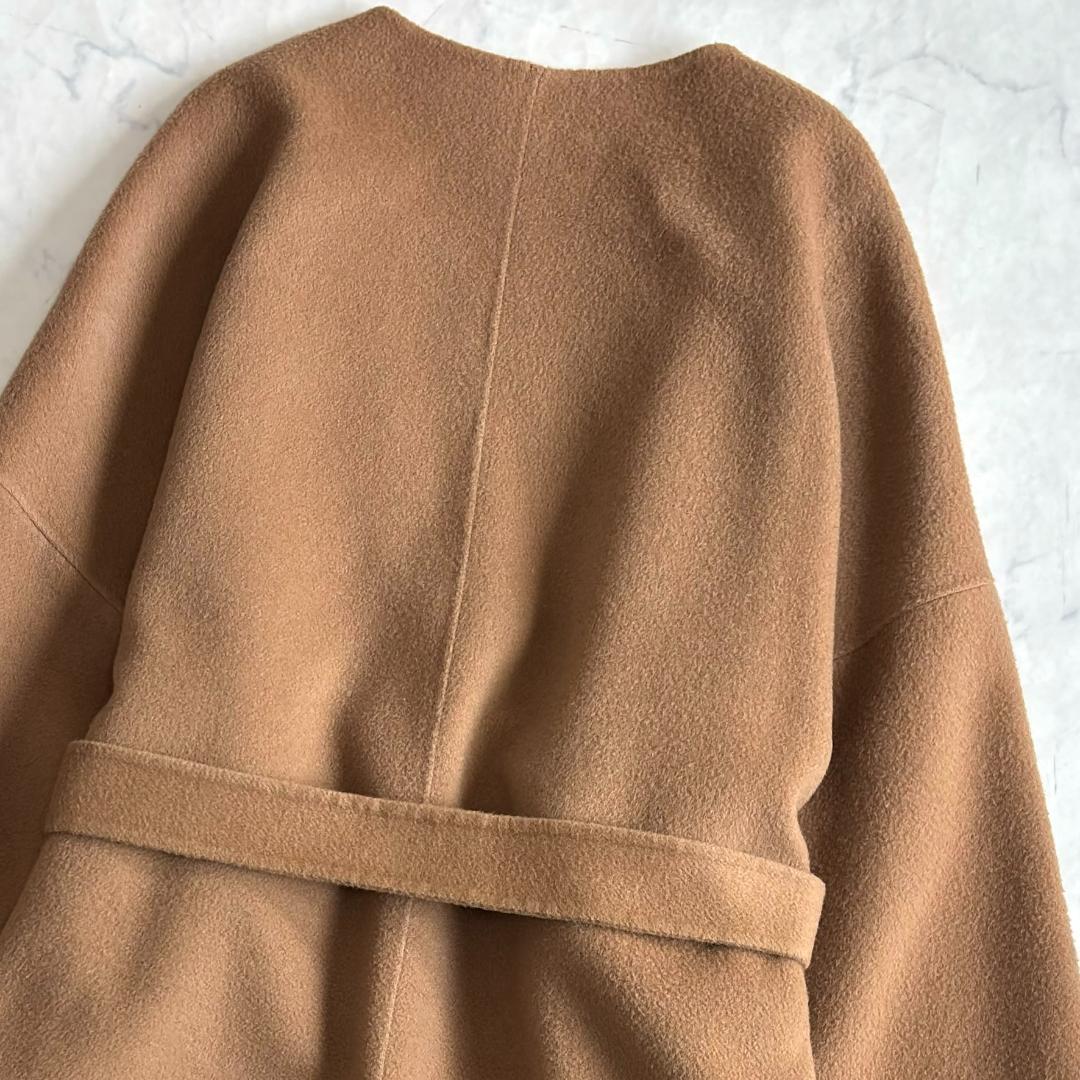 Na.e ナエ ロングコート ガウン ベルテッド キャメル ts0