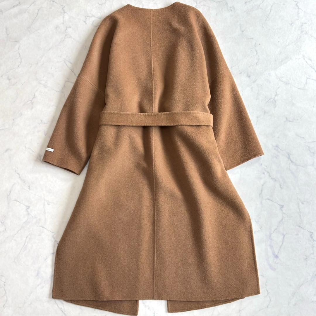 Na.e ナエ ロングコート ガウン ベルテッド キャメル ts0