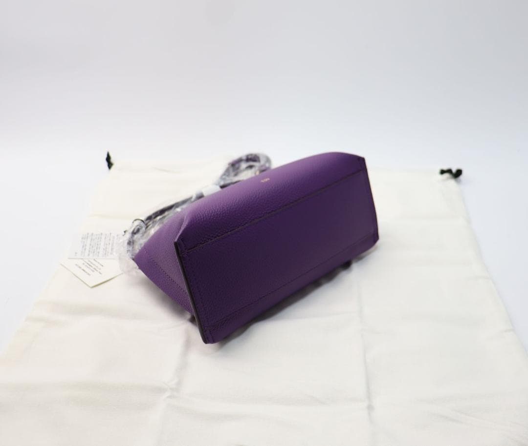 新品タグ付き TOV トーヴ CROSS SHLD ショルダーバッグ 本革製 紫