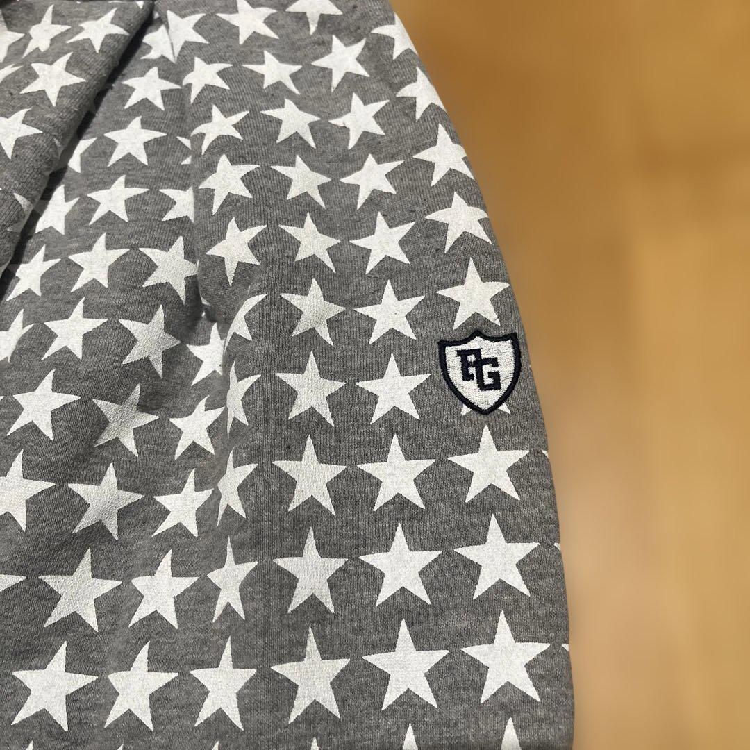 パーリーゲイツ星柄グレーコットンスカート M