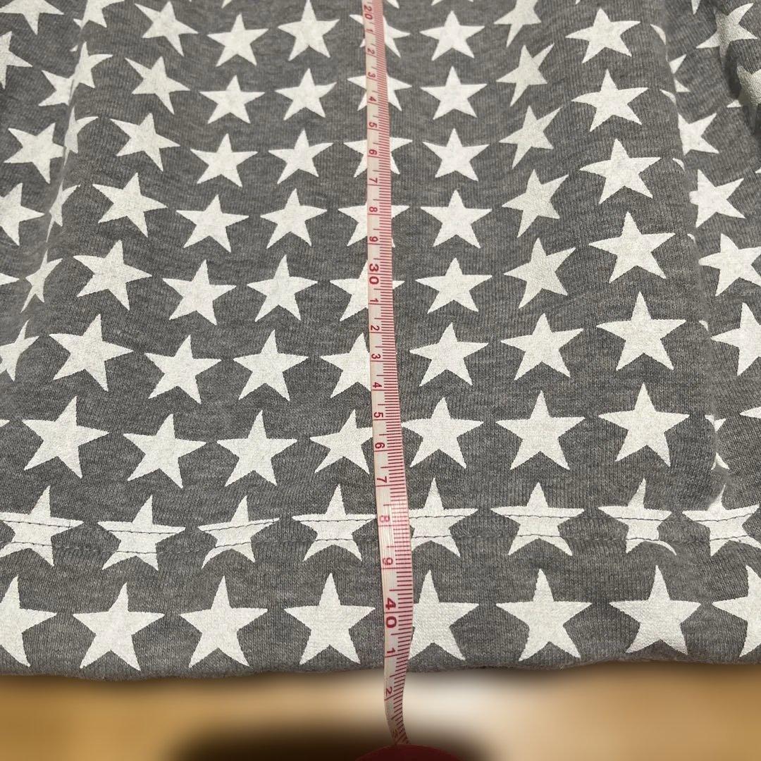 パーリーゲイツ星柄グレーコットンスカート M