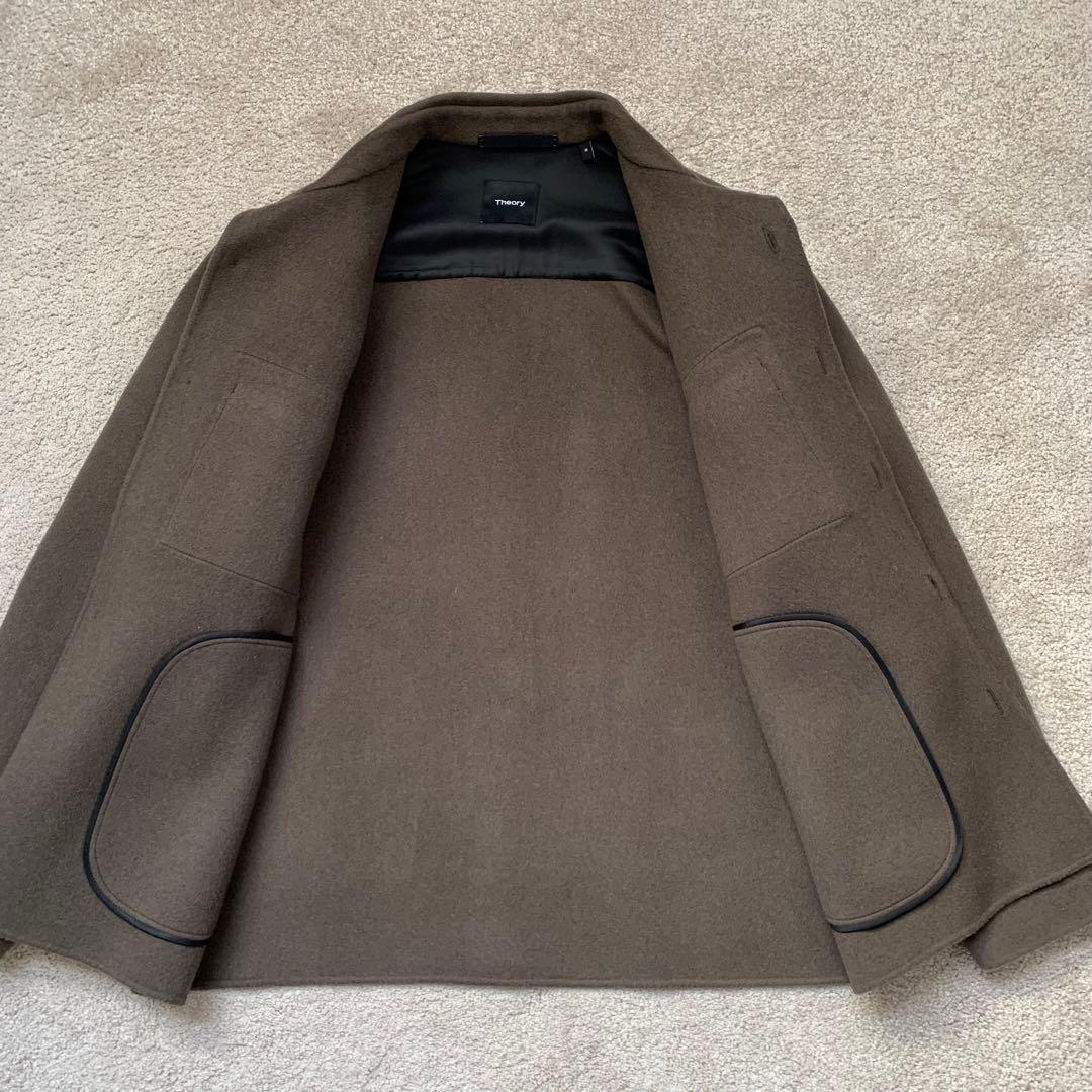 【美品】Theory セオリー　ジャケット　カシミヤ混　ブラウン