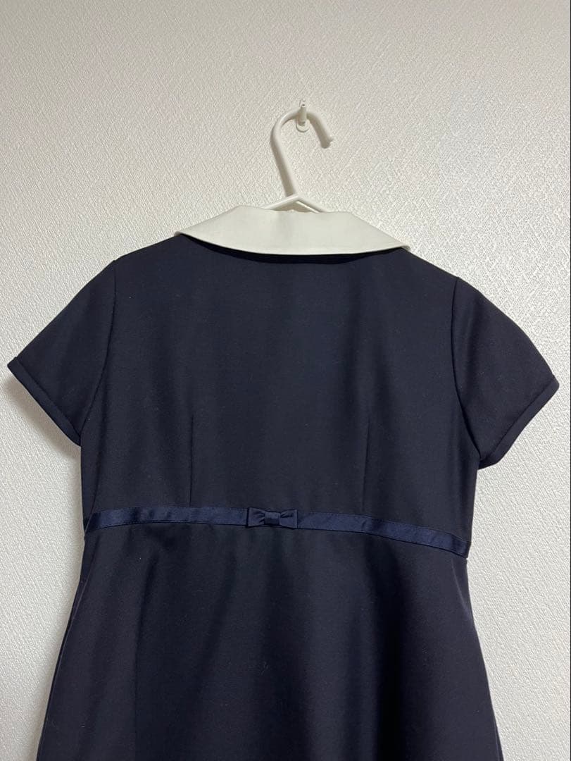 familiar 半袖ワンピース 120 ネイビー