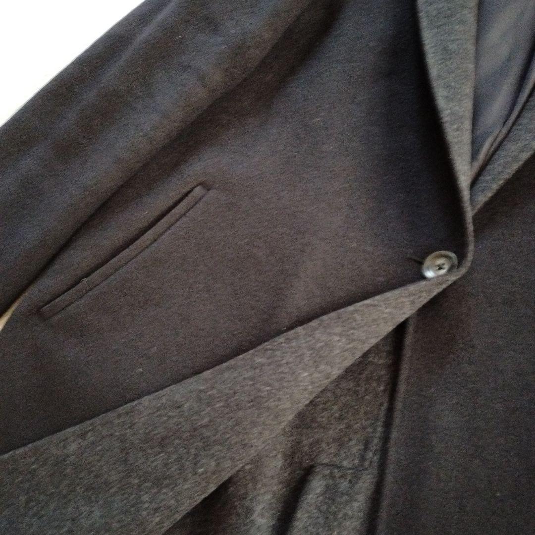 23区ソフトウールリバーロングコートウールアンゴラダブルフェイス44大きいサイズ