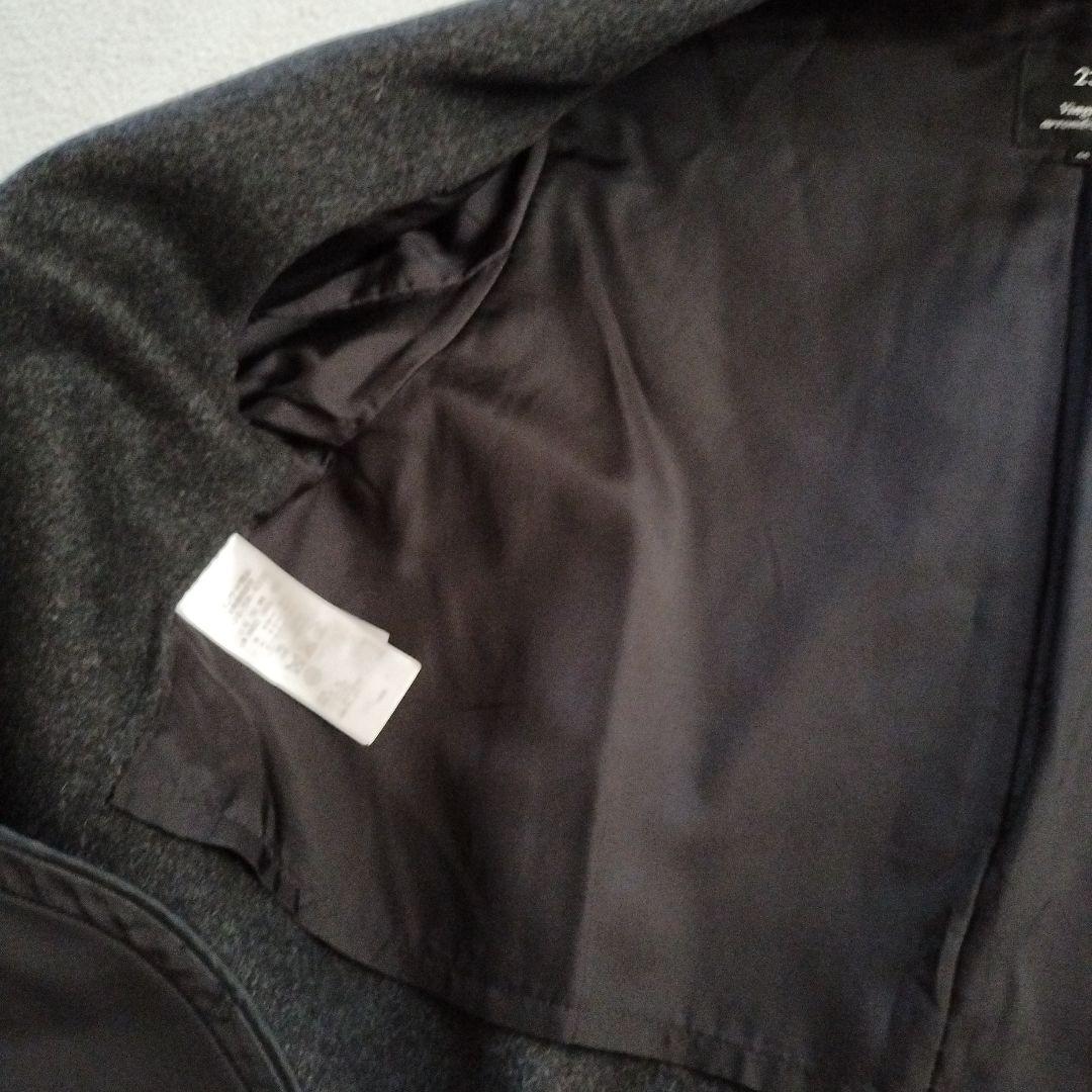 23区ソフトウールリバーロングコートウールアンゴラダブルフェイス44大きいサイズ