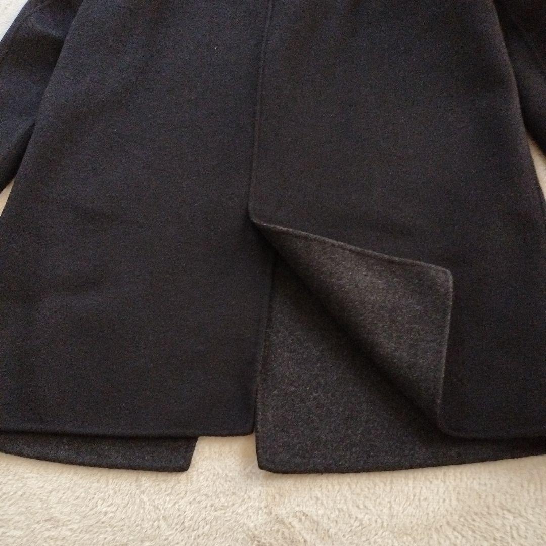 23区ソフトウールリバーロングコートウールアンゴラダブルフェイス44大きいサイズ