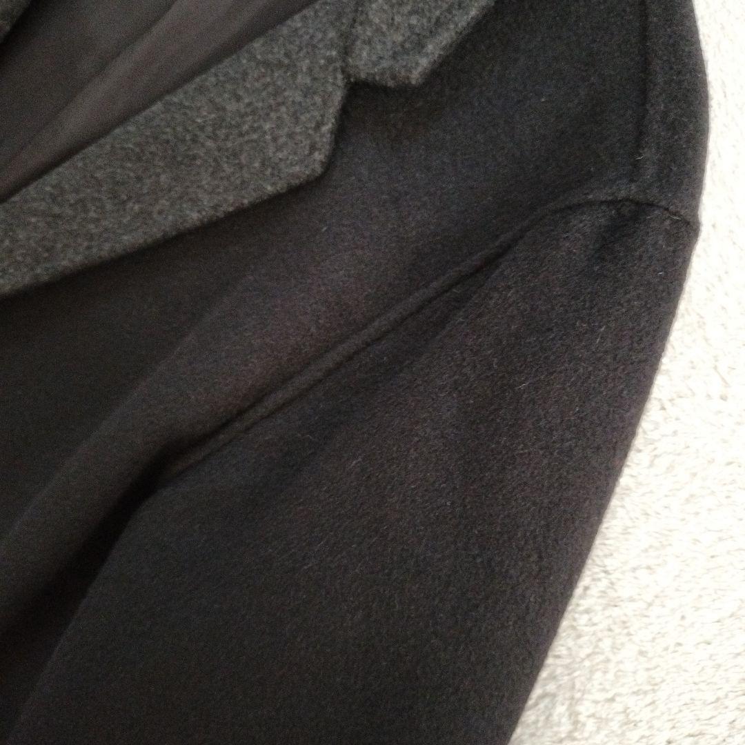 23区ソフトウールリバーロングコートウールアンゴラダブルフェイス44大きいサイズ