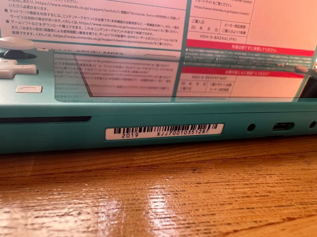 Nintendo Switch Lite ターコイズ　ACアダプタなし