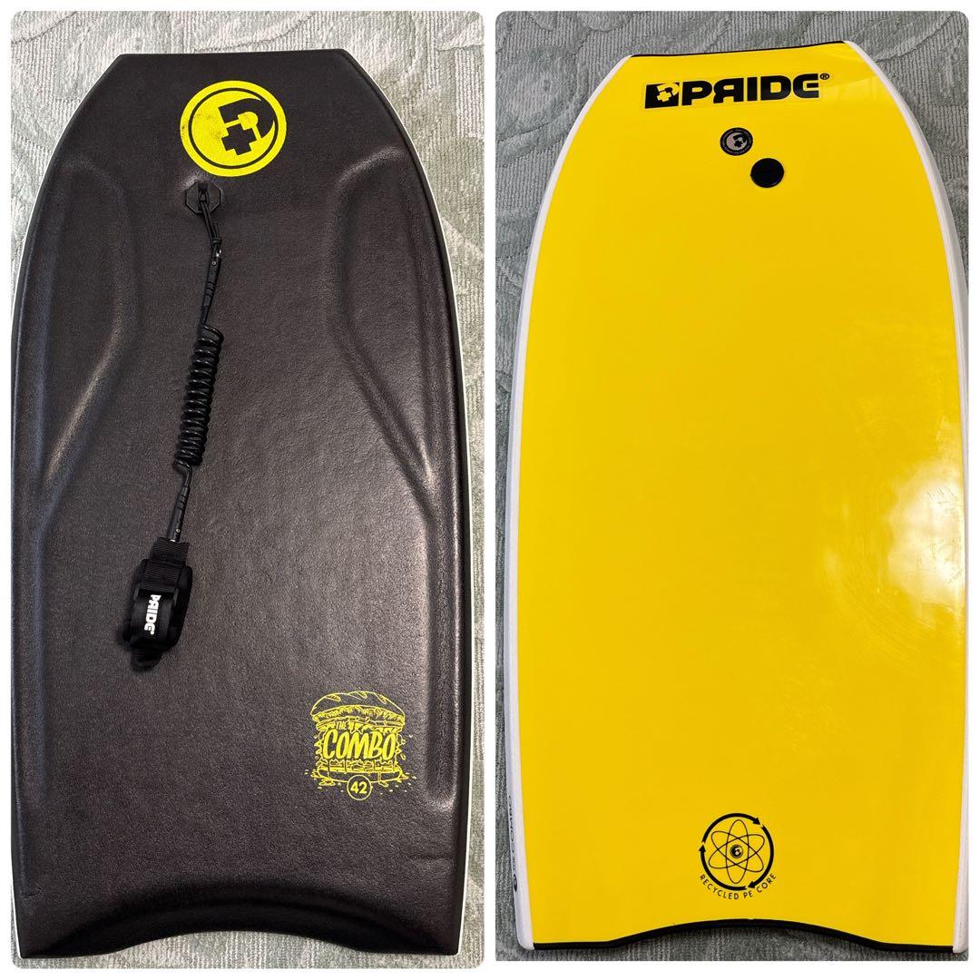 PRIDEボディボードCOMBO 42 インチPRIDEリーシュコード付き