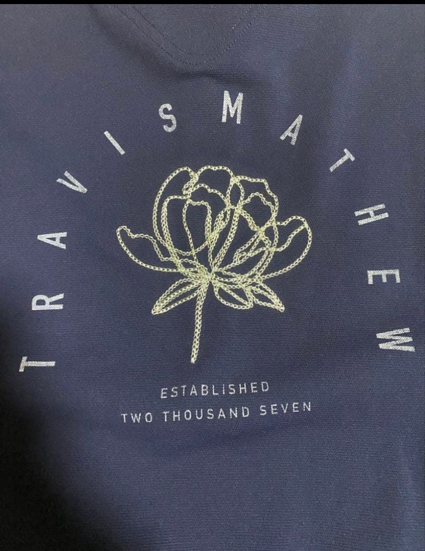 TRAVIS MATHEW ネイビー ハーフジップセーター
