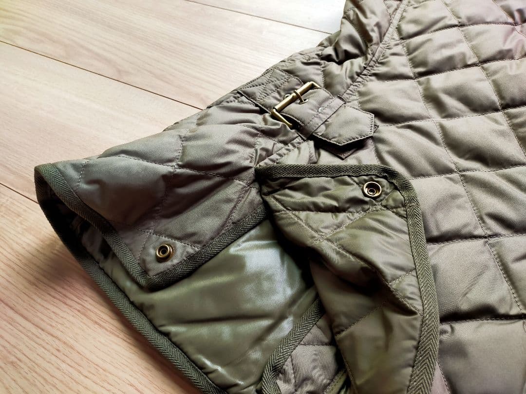 美品ポロラルフローレン乗馬 ダウンベスト カーキ ハイネック！Sサイズ