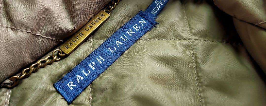 美品ポロラルフローレン乗馬 ダウンベスト カーキ ハイネック！Sサイズ
