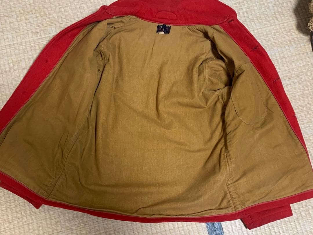 50‘s Woolrich ビンテージ マッキー 赤 ウール