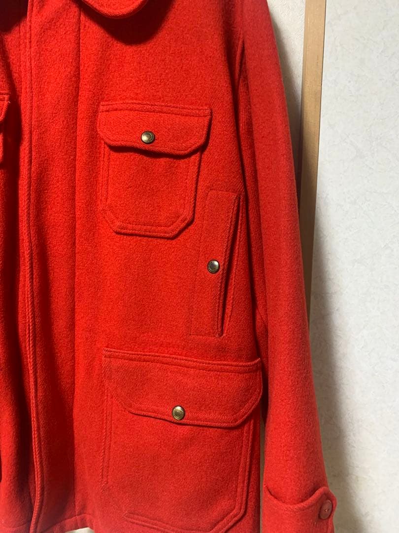 50‘s Woolrich ビンテージ マッキー 赤 ウール