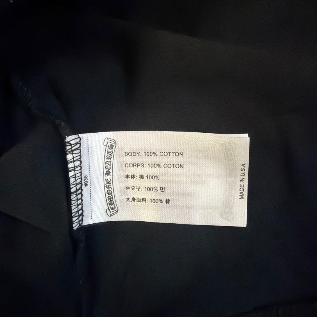 CHROME HEARTS ロングTシャツ　L ブラック　ピンク