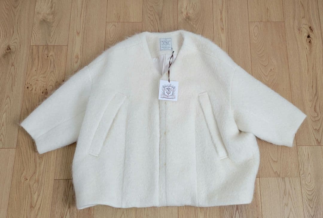 YukiSventen セブンテン　ミディアムコクーンシャギーコート