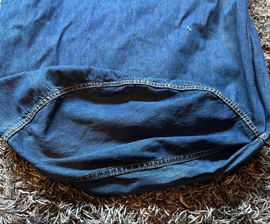 40s ヴィンテージ デニム ランドリーバッグ US ARMY NAVY 3