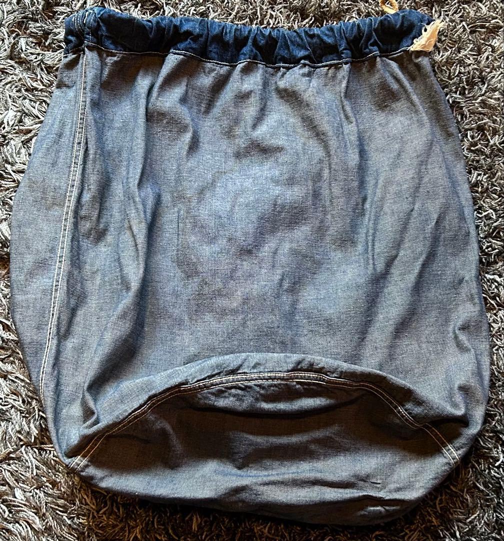 40s ヴィンテージ デニム ランドリーバッグ US ARMY NAVY 3