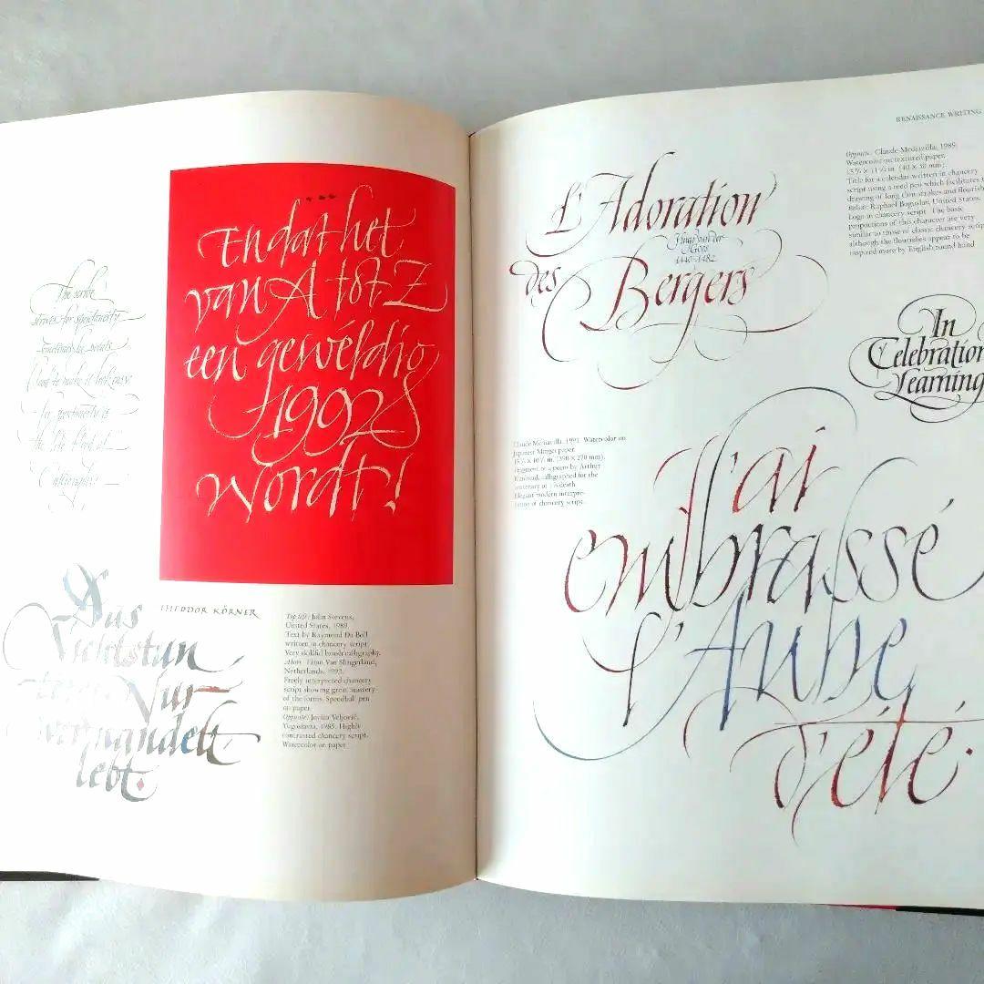 カリグラフィー　アート　洋書　英語　ヴィンテージ本