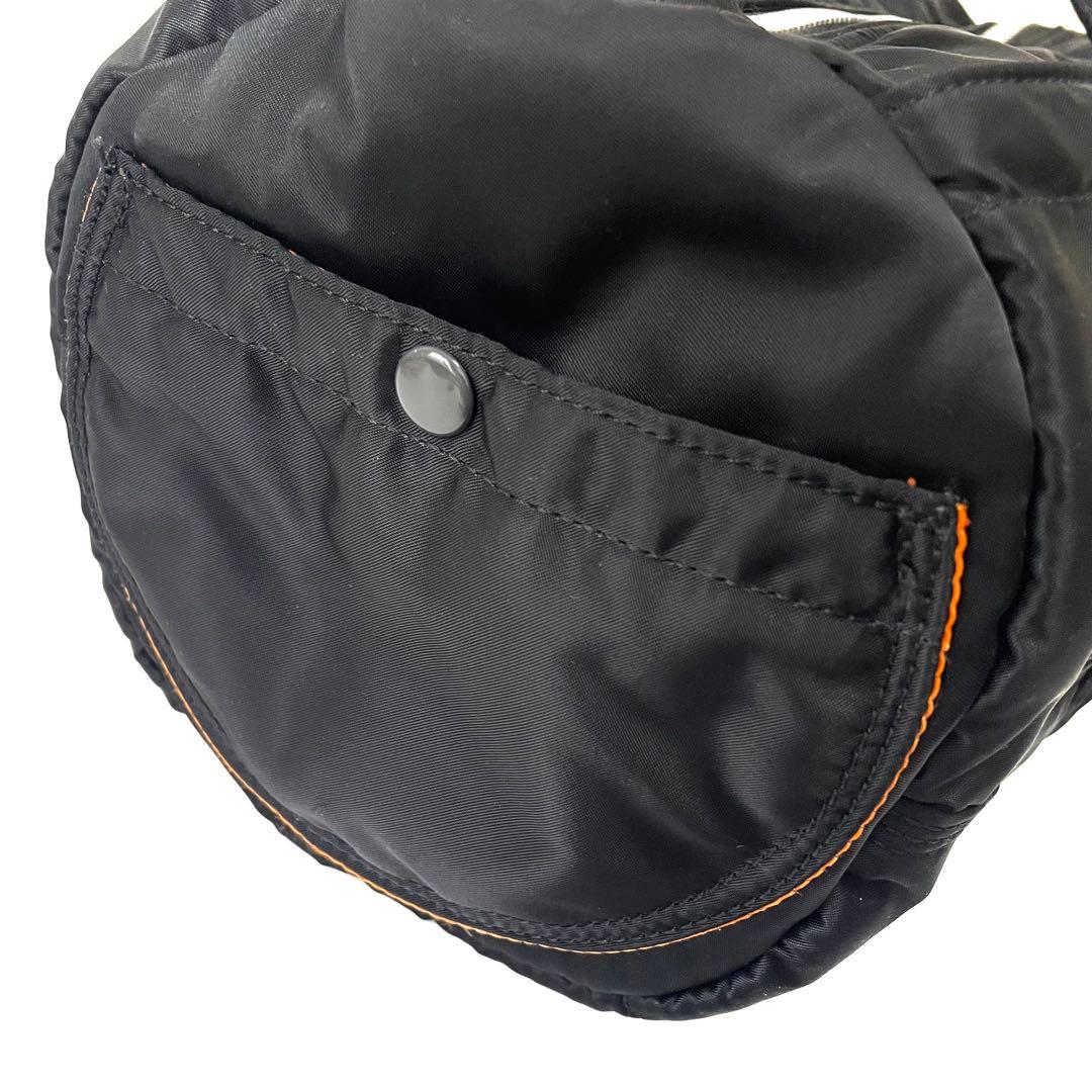 PORTER ポーター　タンカー　ミニボストンバッグ　ドラムバッグ　ブラック