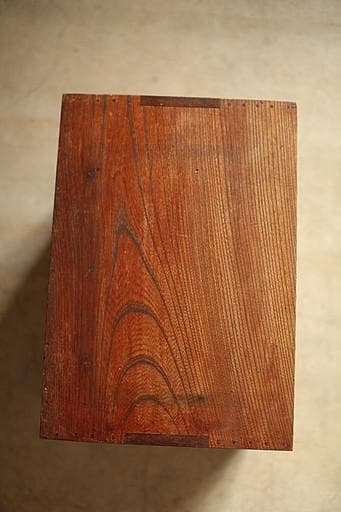 古い木製の小引き出し5杯　書類棚　レターケース　古家具　古民家