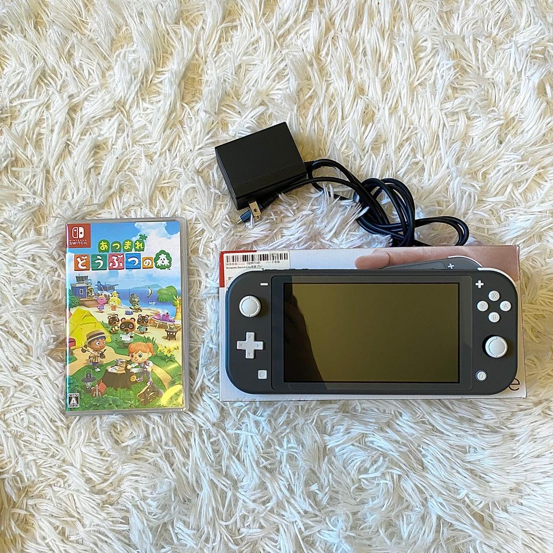 Nintendo Switch Lite グレー➕どうぶつの森カセット