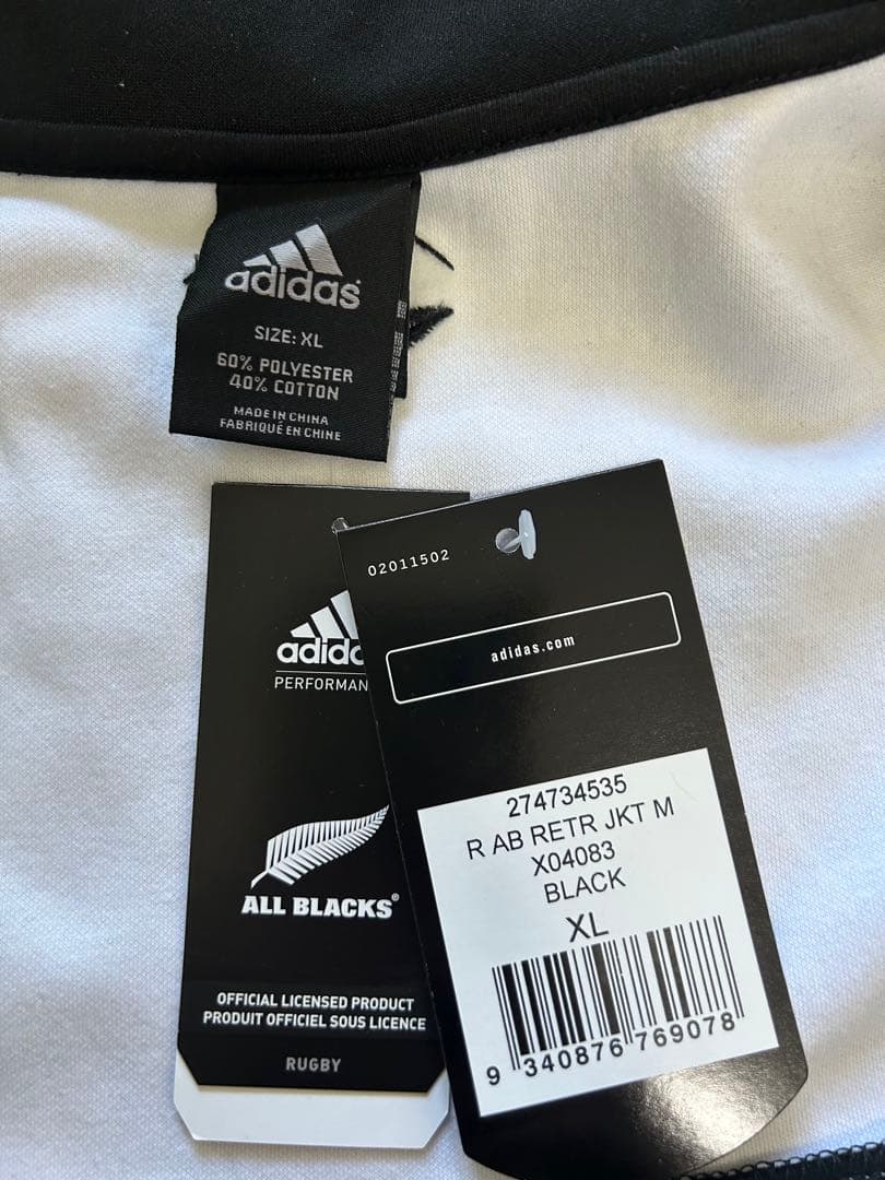 新品　タグ付　アディダス　オールブラックスコラボ トラックジャケット ジャージ