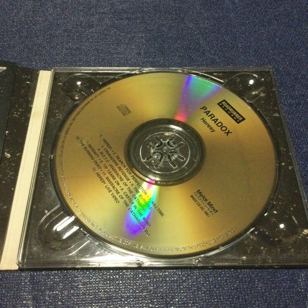 CD paradox パラドックス　ヘレシー　heresy デジパック限定輸入盤