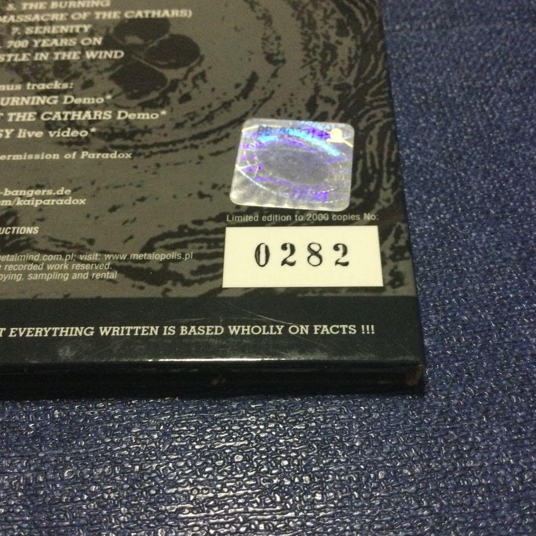 CD paradox パラドックス　ヘレシー　heresy デジパック限定輸入盤