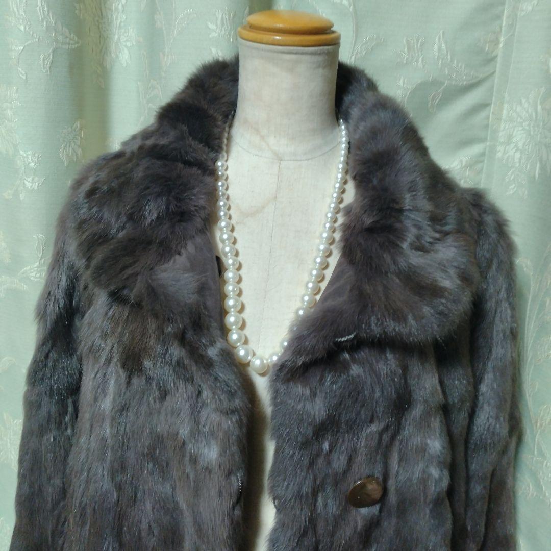 美品✩アルティマ✩リバーシブル✩柔らかいブラウン系✩ファーコート✩ロシアンリス