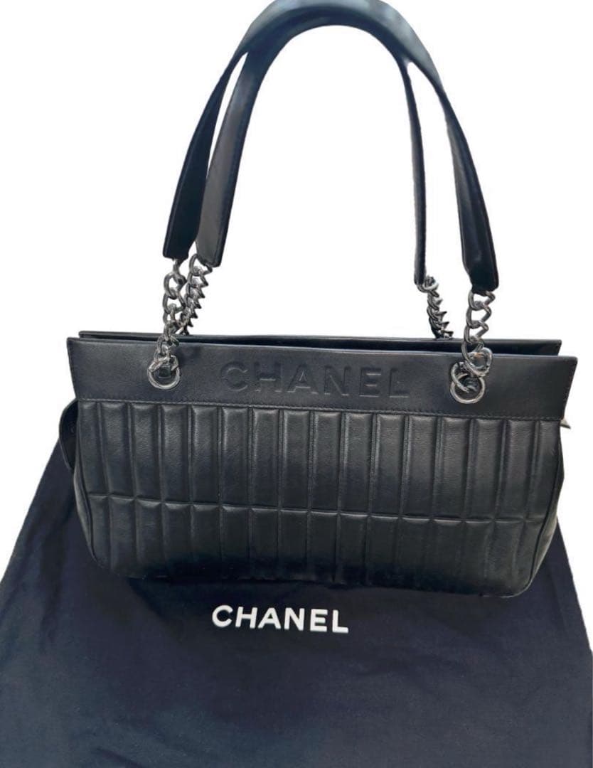 シャネル CHANEL チョコバー トート　ショルダーバッグ