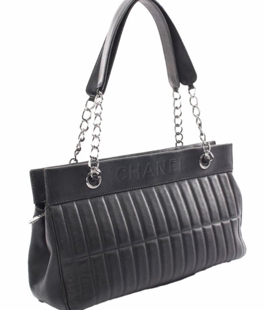 シャネル CHANEL チョコバー トート　ショルダーバッグ