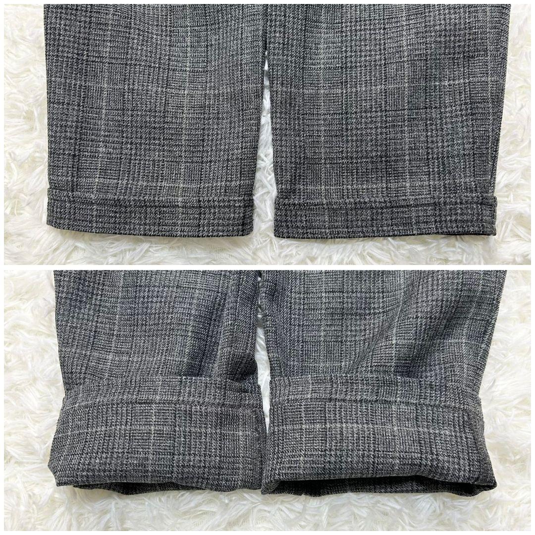 【美品】ワルツバイビームス フォーマル スーツ チェック グレー 男の子 130