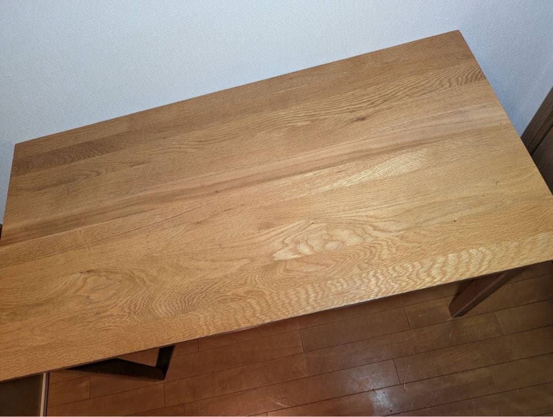 ■送料込■無印良品 木製デスク オーク材 110 事務 学習 勉強机 テーブル