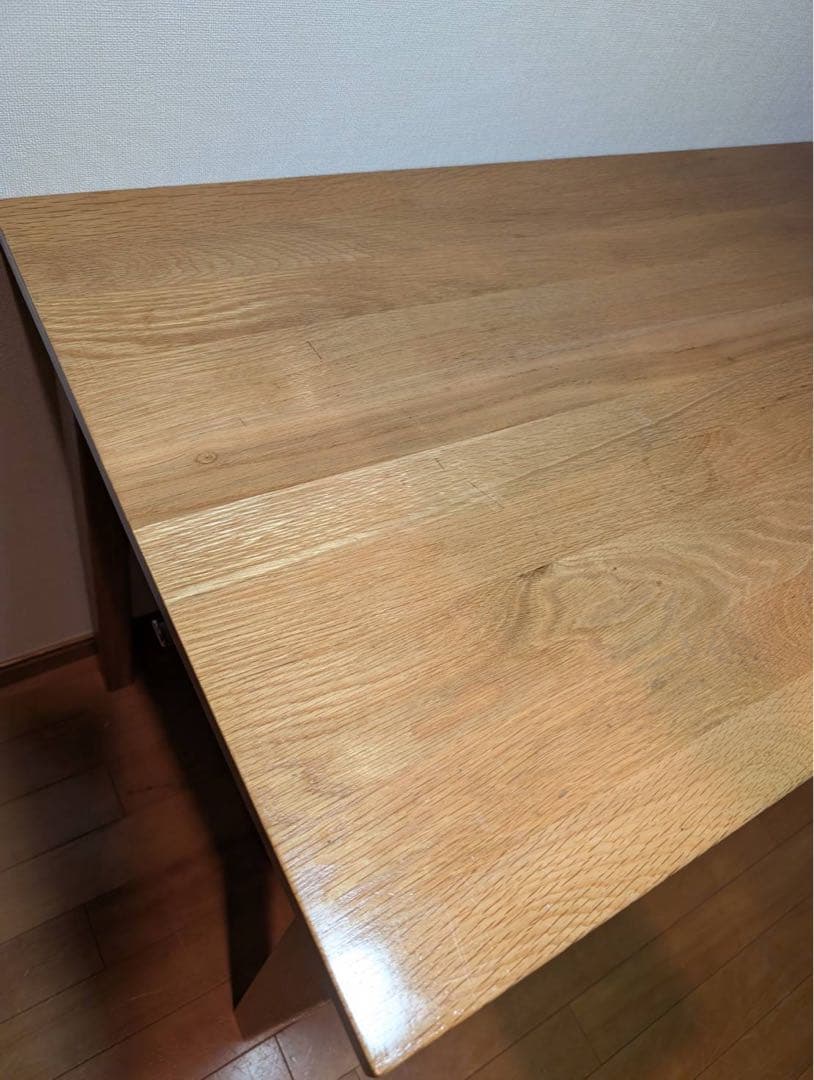 ■送料込■無印良品 木製デスク オーク材 110 事務 学習 勉強机 テーブル