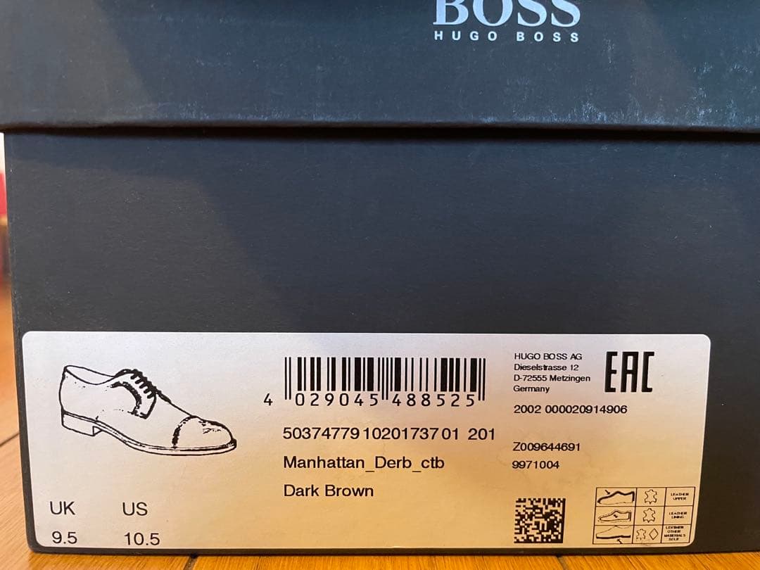 HUGO BOSS ダービードレスシューズ US10.5/JP28.5