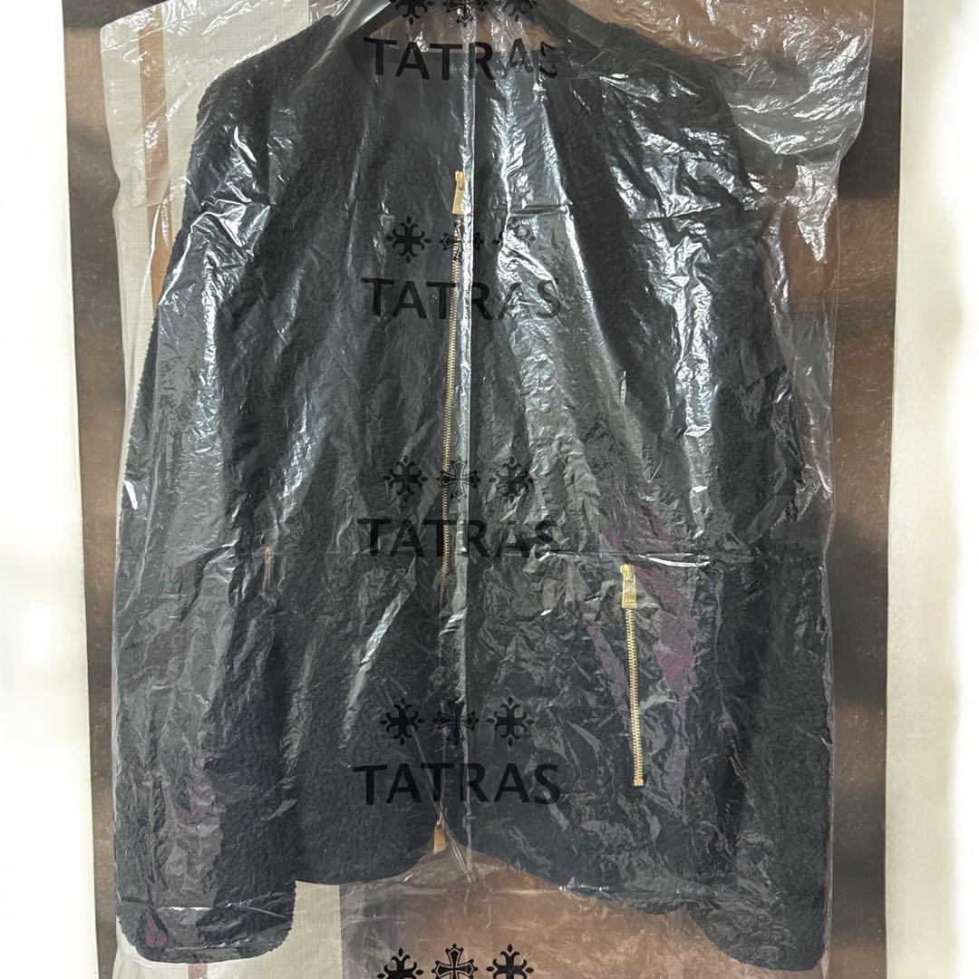 タトラス SALIA サリア ノーカラー ボアフリースジャケット Mサイズ 黒
