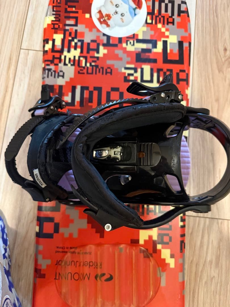 131コジさん用　子ども用スノーボード、バインディング2点セット