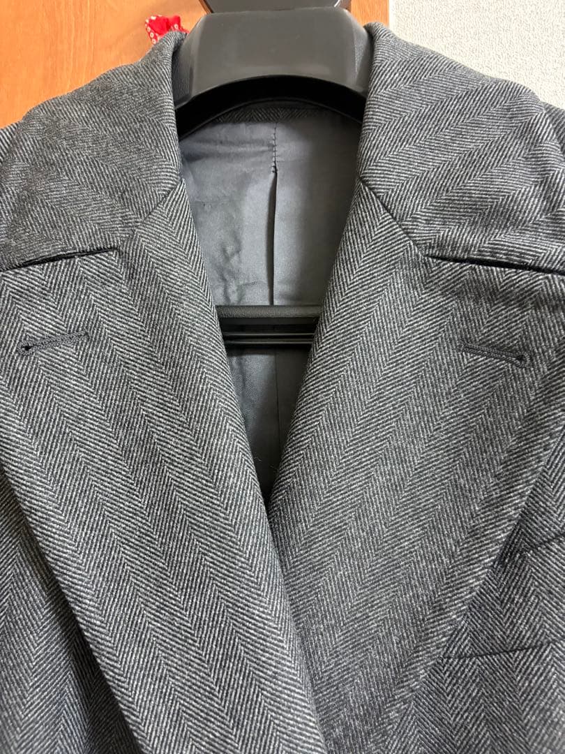 Gabriele Pasini グレー ダブルブレスト チェスターコート