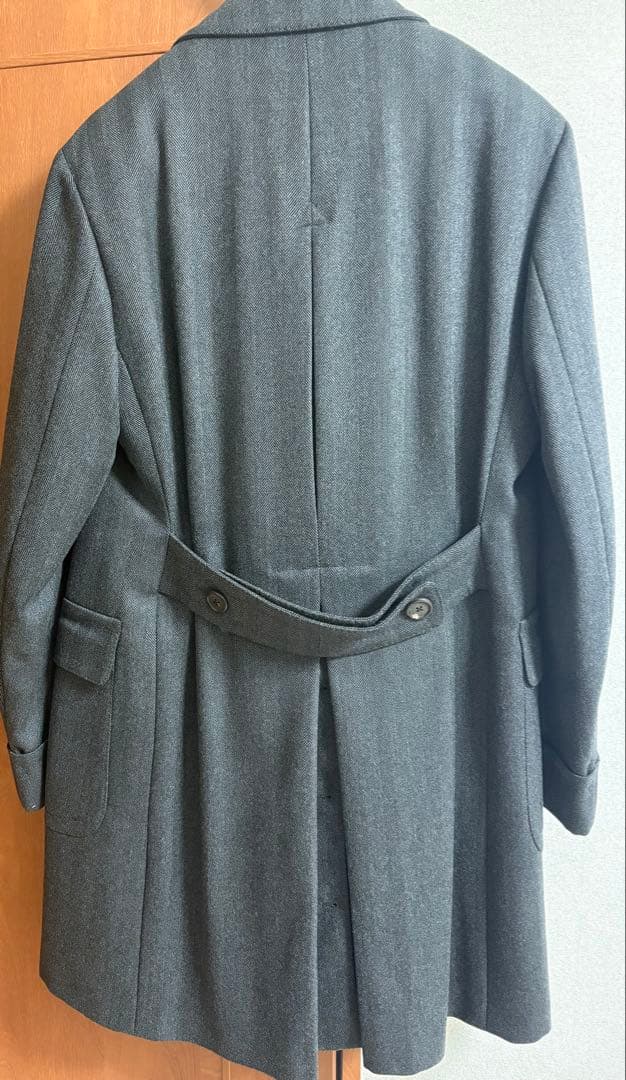 Gabriele Pasini グレー ダブルブレスト チェスターコート