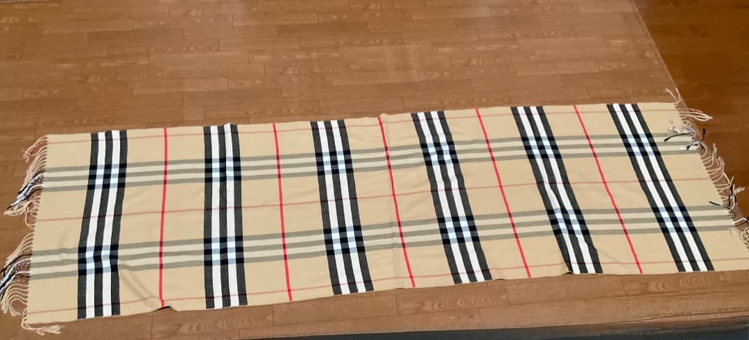 BURBERRY　バーバリー　チェック柄ウールマフラー