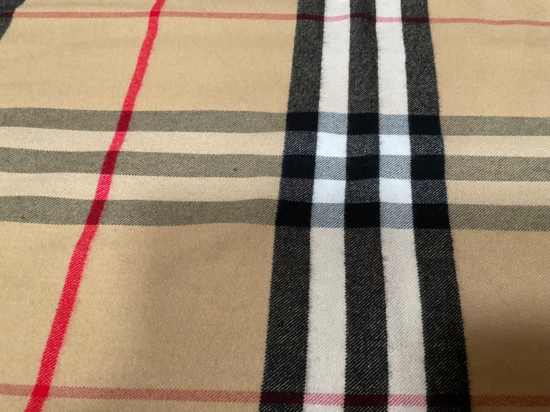 BURBERRY　バーバリー　チェック柄ウールマフラー