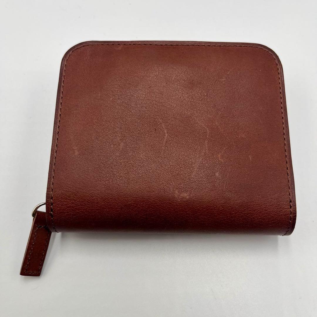 美品 ポーター マーガレットハウエル コラボ 二つ折り財布 ダークブラウン 箱付