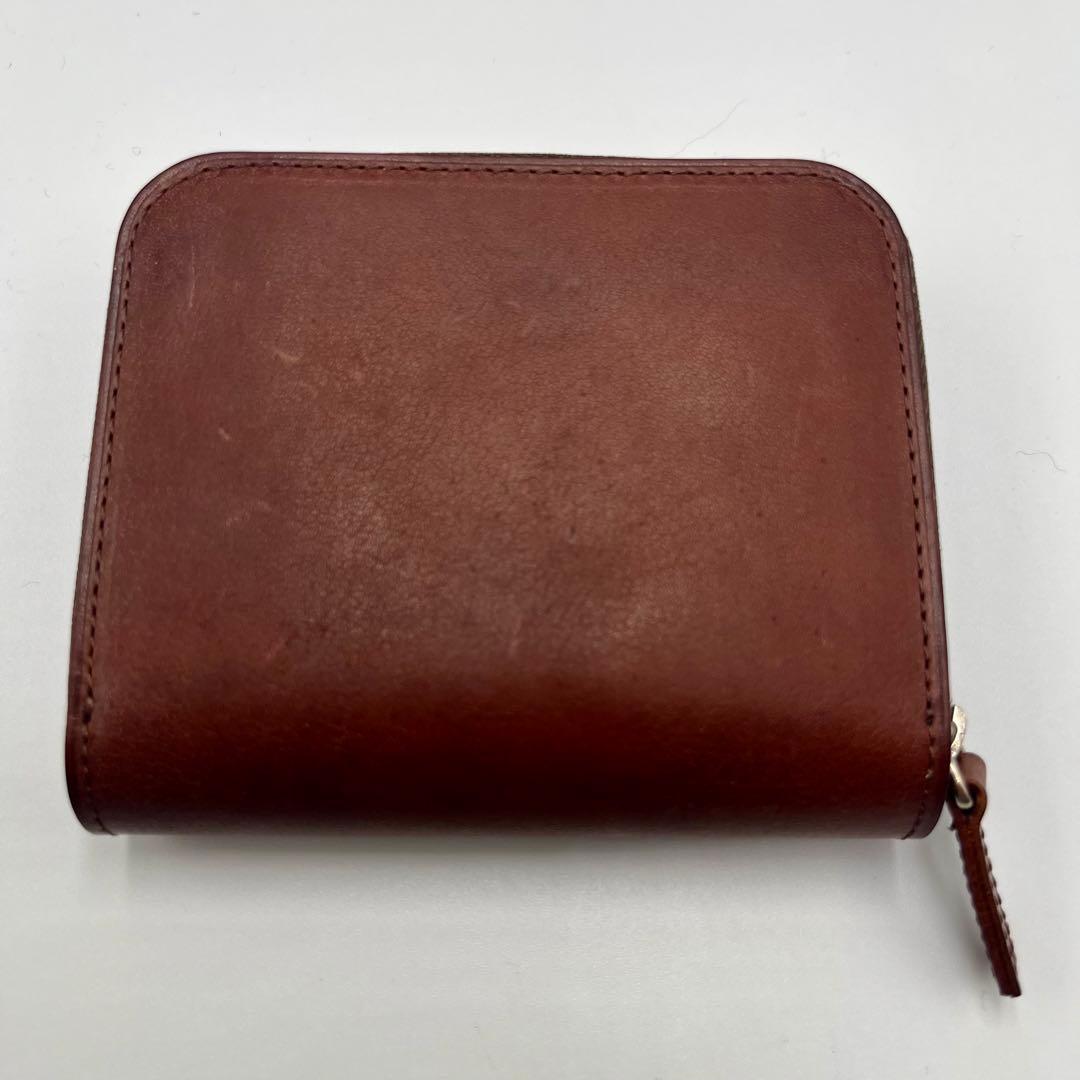 美品 ポーター マーガレットハウエル コラボ 二つ折り財布 ダークブラウン 箱付