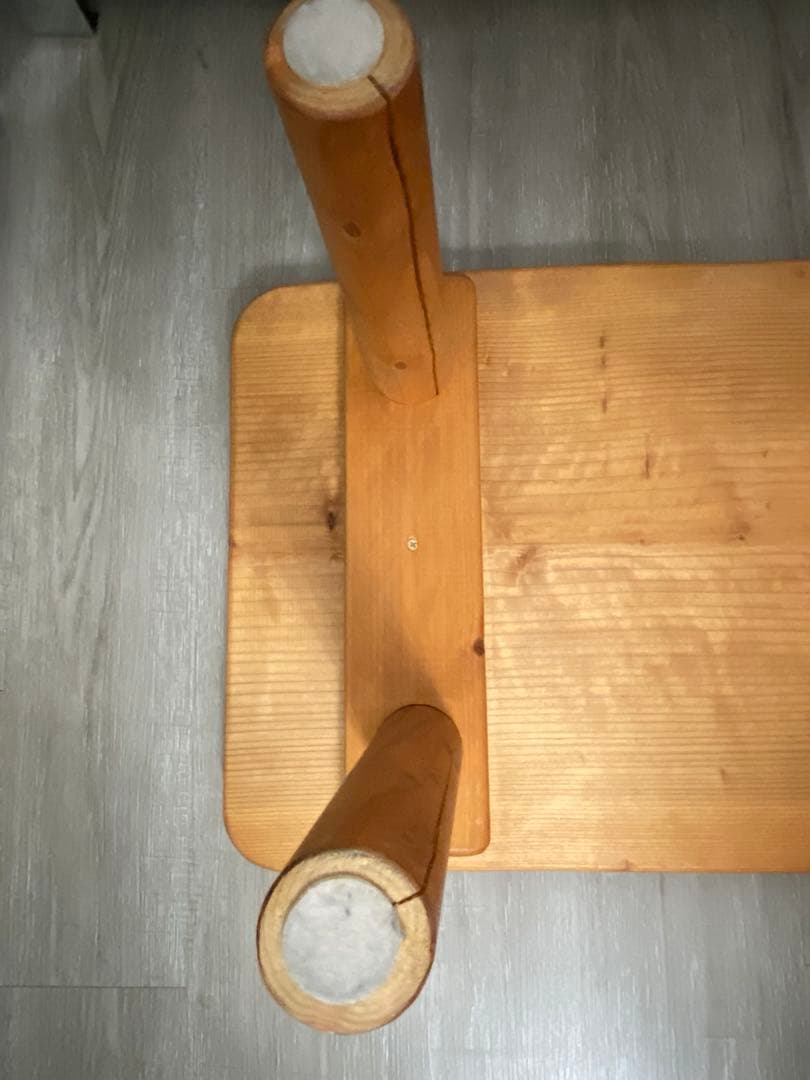 天然木 一枚板 ローテーブル 丸脚 約120cm カフェテーブル ベンチ 作業台