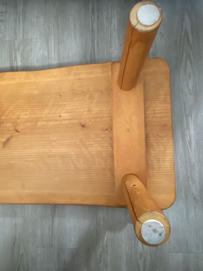 天然木 一枚板 ローテーブル 丸脚 約120cm カフェテーブル ベンチ 作業台