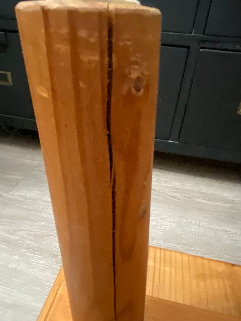 天然木 一枚板 ローテーブル 丸脚 約120cm カフェテーブル ベンチ 作業台