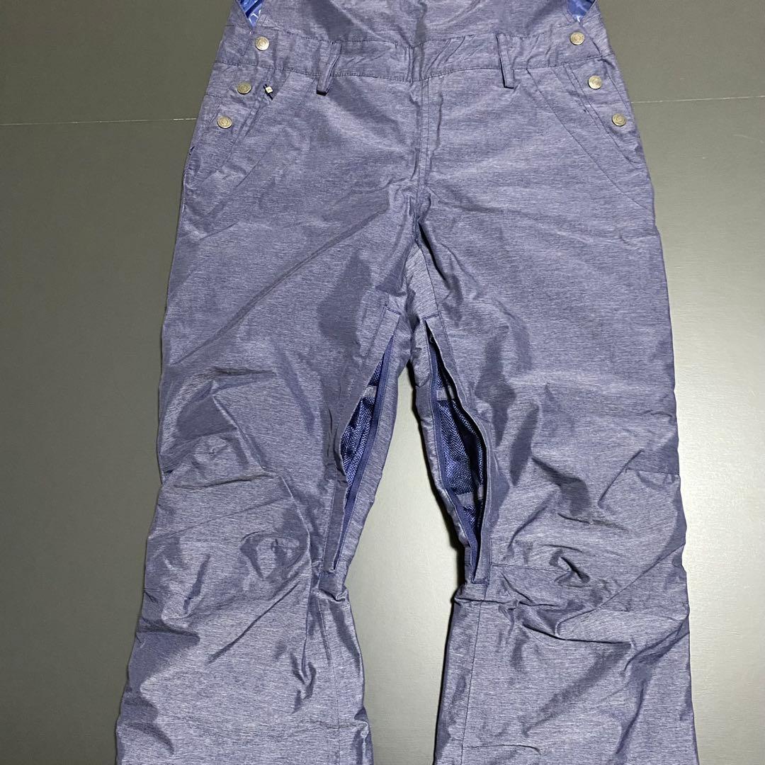 極美品 ROXY スノーボード ビブパンツ 中綿 裏起毛 レディース Sサイズ