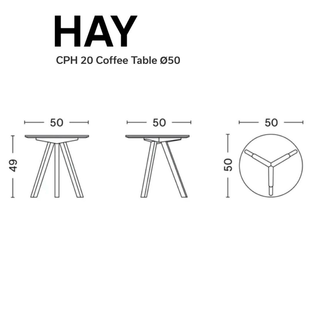 【極美品】HAY CPH 20 コーヒーテーブル Ø50